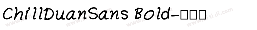 ChillDuanSans Bold字体转换